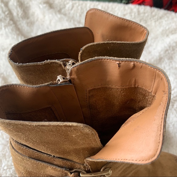 Sam Edelman Perry tan suede heeled boots - Picture 7 of 12